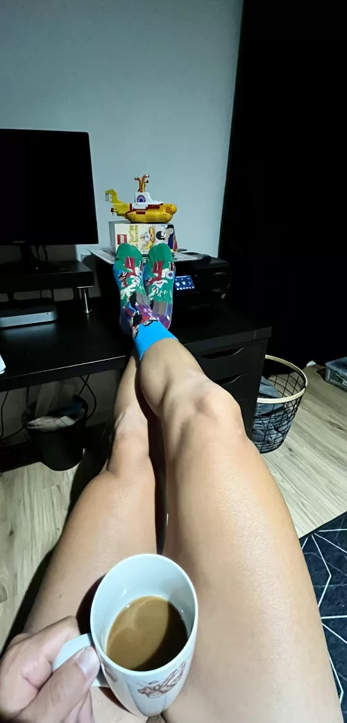 Happiness is a warm cup… wanna ride my yellow submarine?