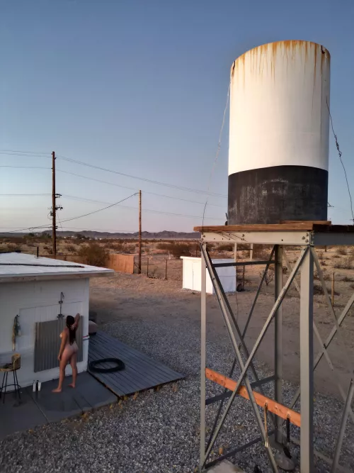 Outdoor showers > indoor showers