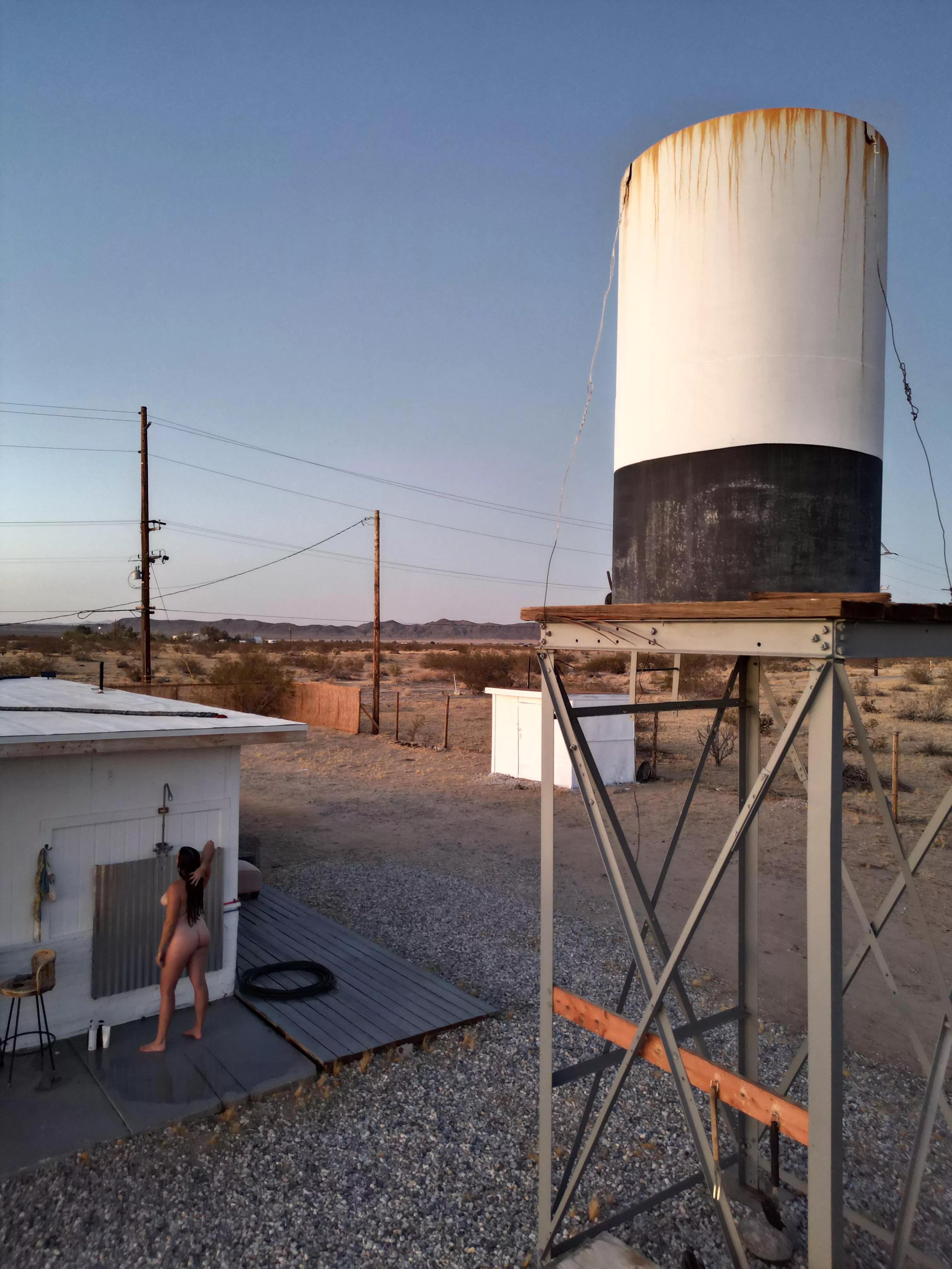 Outdoor showers > indoor showers