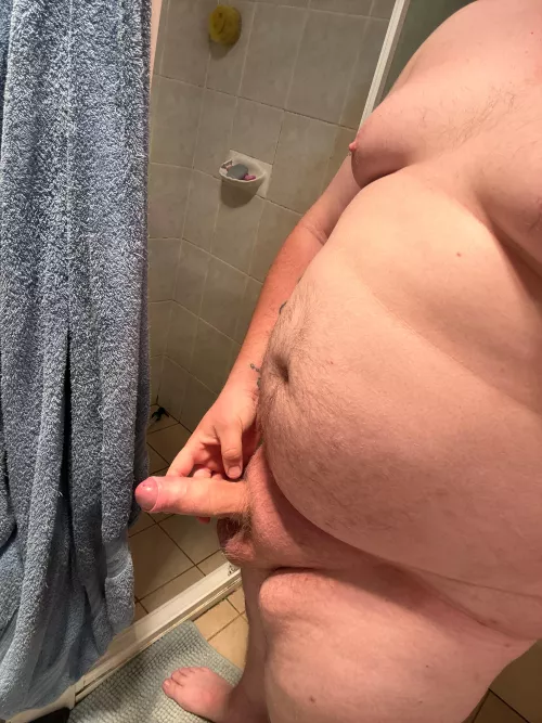 pre shower stroking
