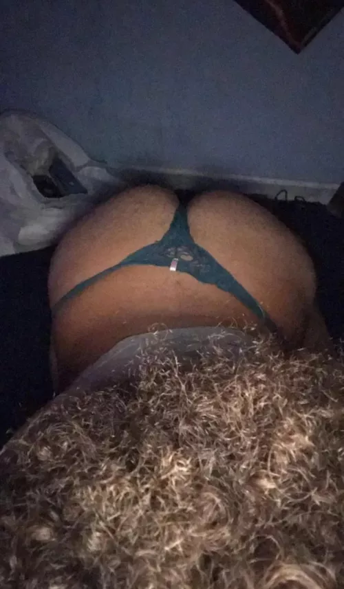 Stole my moms thong to take pics for guys on Grindr lol