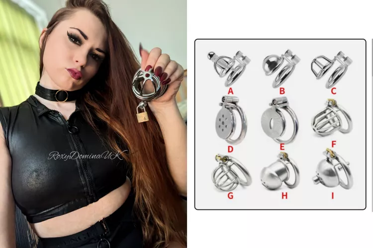 Tell me which cage you think will fit your Sissy clit the best & then tell me which one you truly deserve...