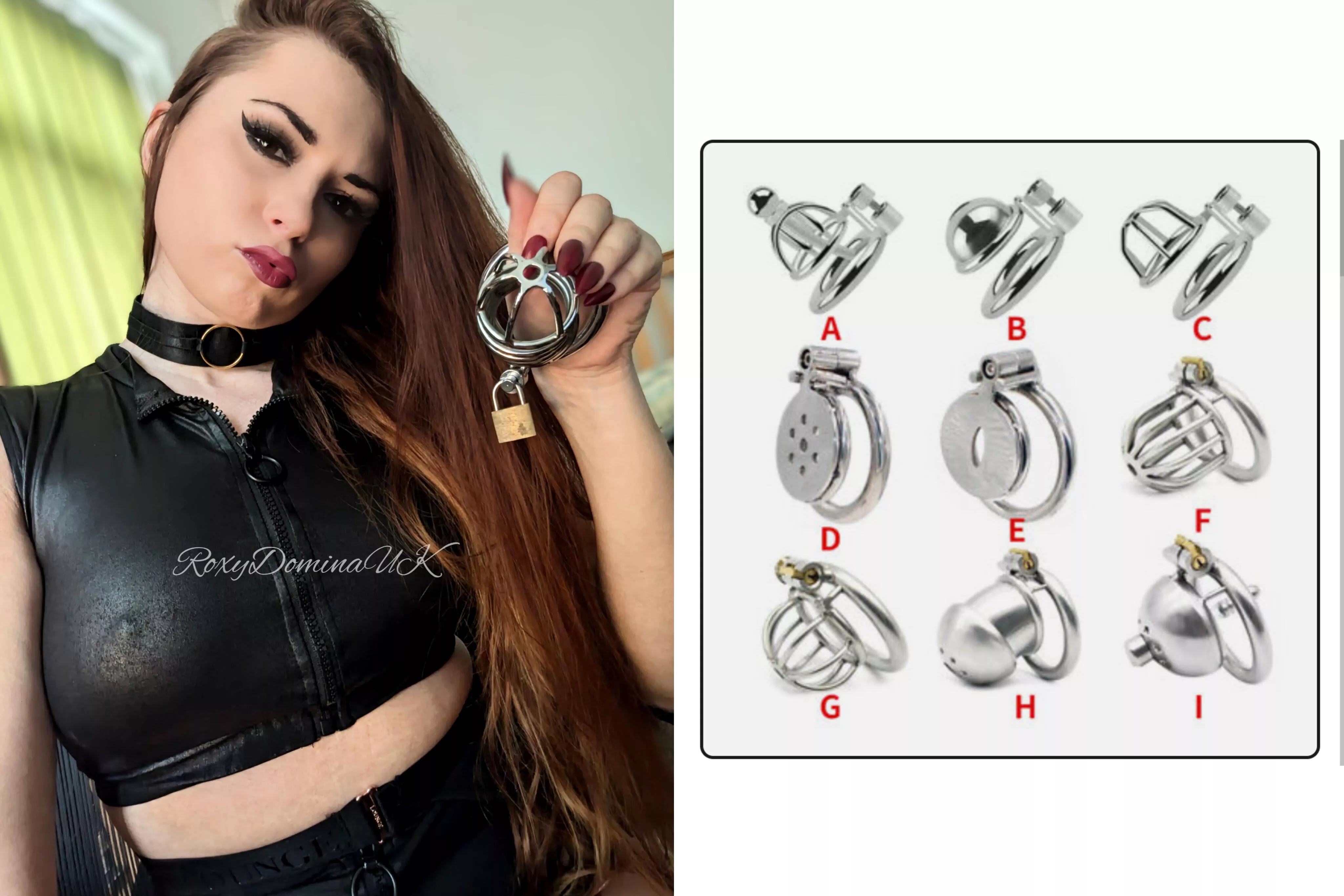 Tell me which cage you think will fit your Sissy clit the best & then tell me which one you truly deserve...