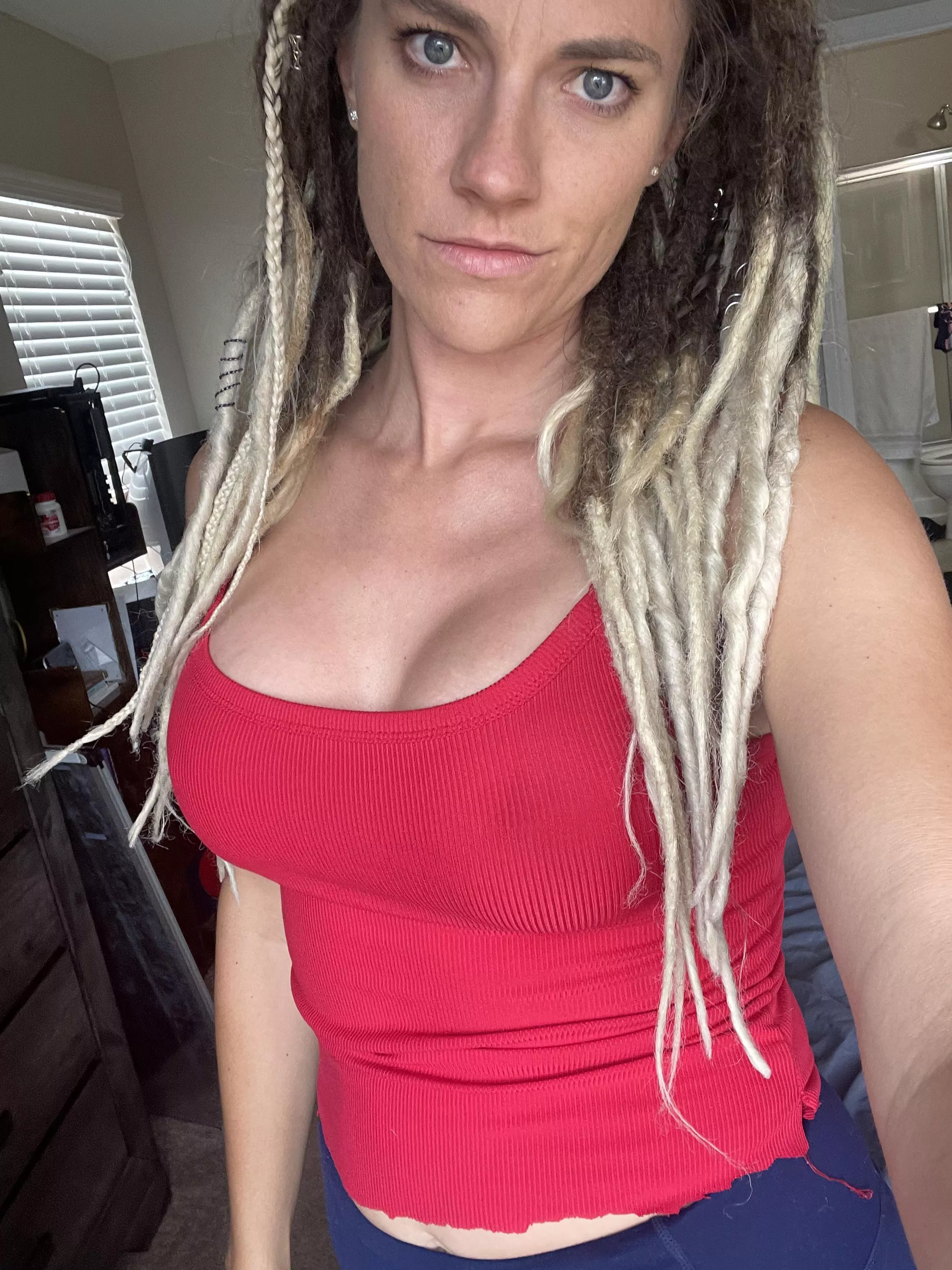 Too perky to need a bra 