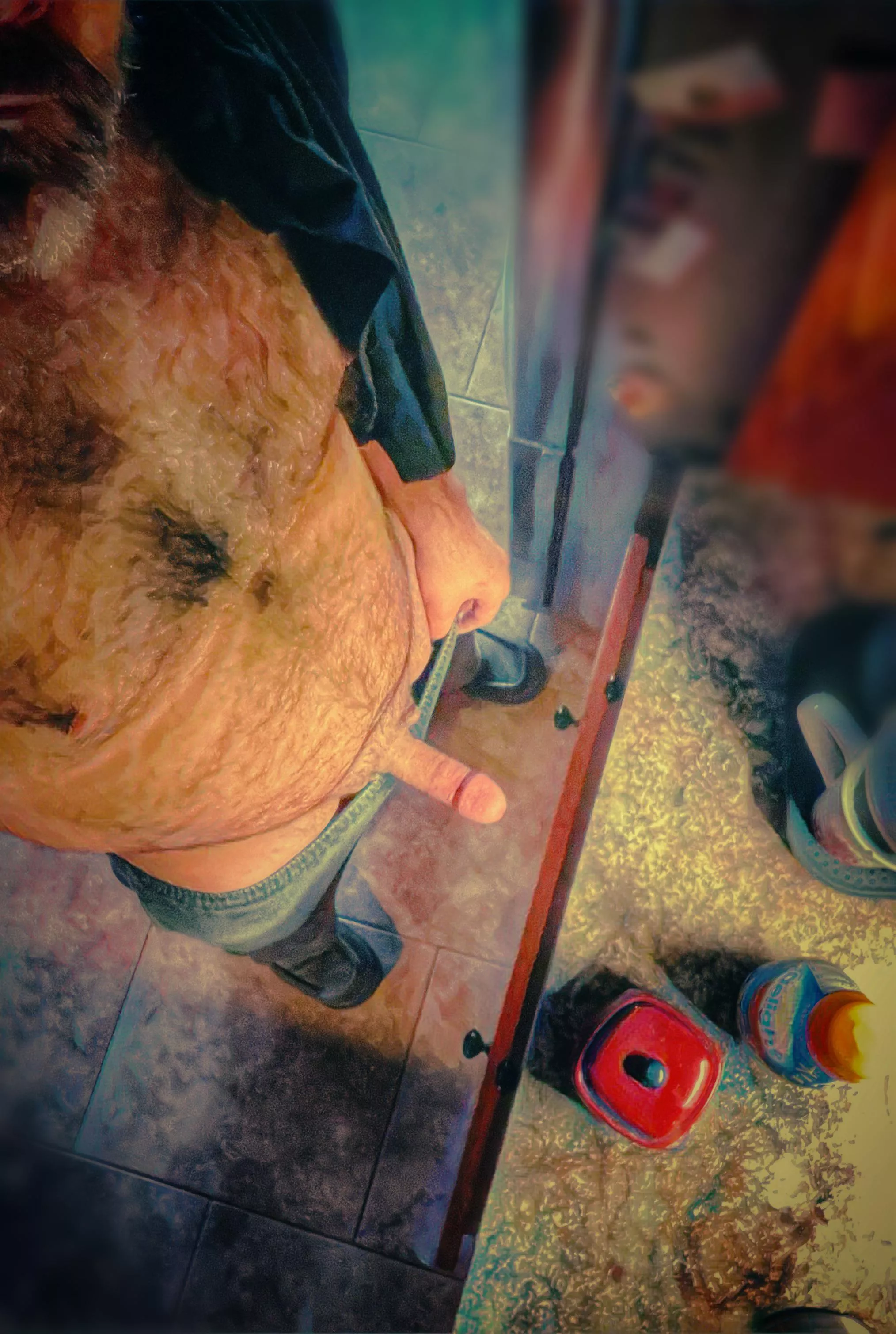 Waiting for the brew.  