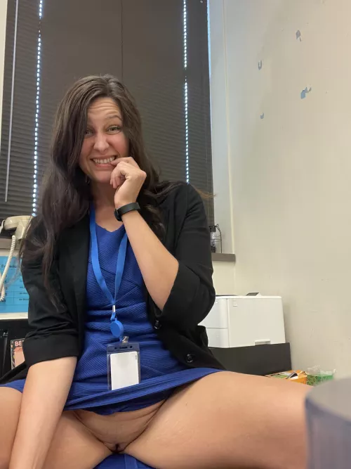 Your professor is in and she’s not wearing any panties 