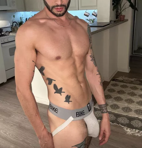 Chillin at home in a jock 