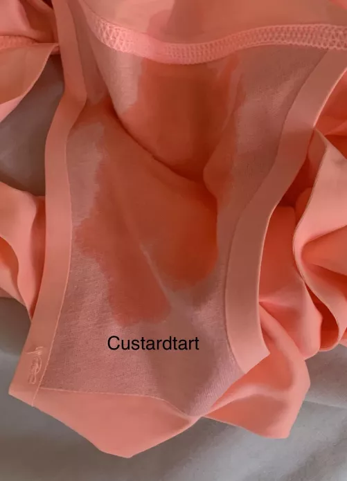 I just took these off….Imagine how squelchy my pussy is!!