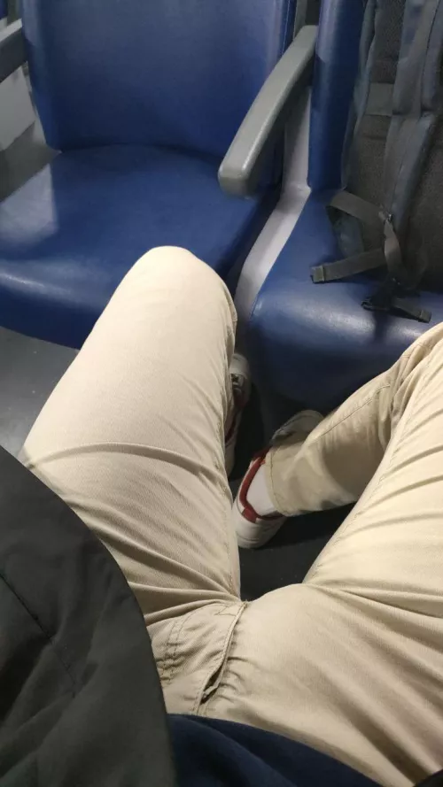 Just casually goin' to my work on train. Still soft, by the way