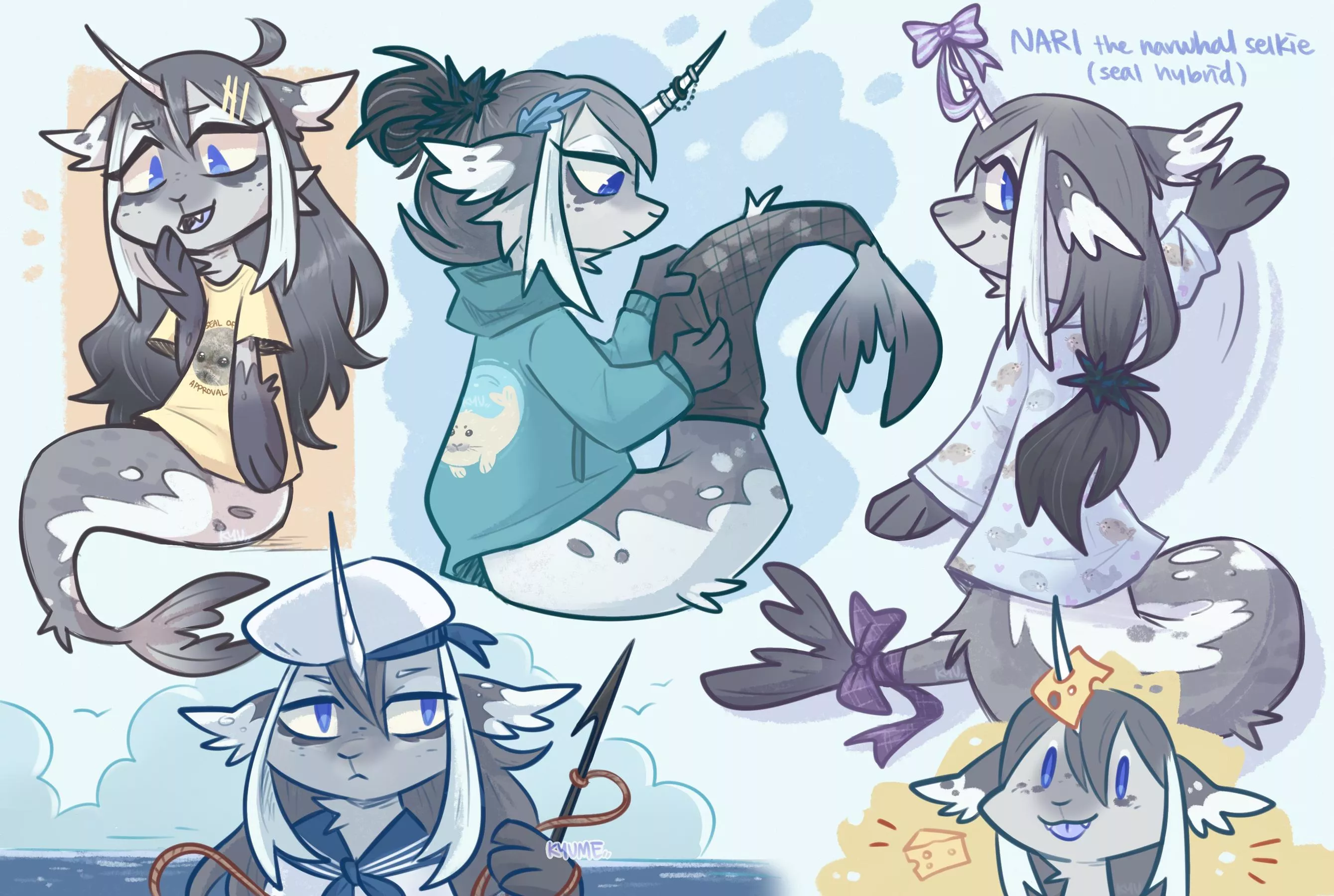 Nari doodles🦭 Thank you everyone for all the outfit suggestions!!