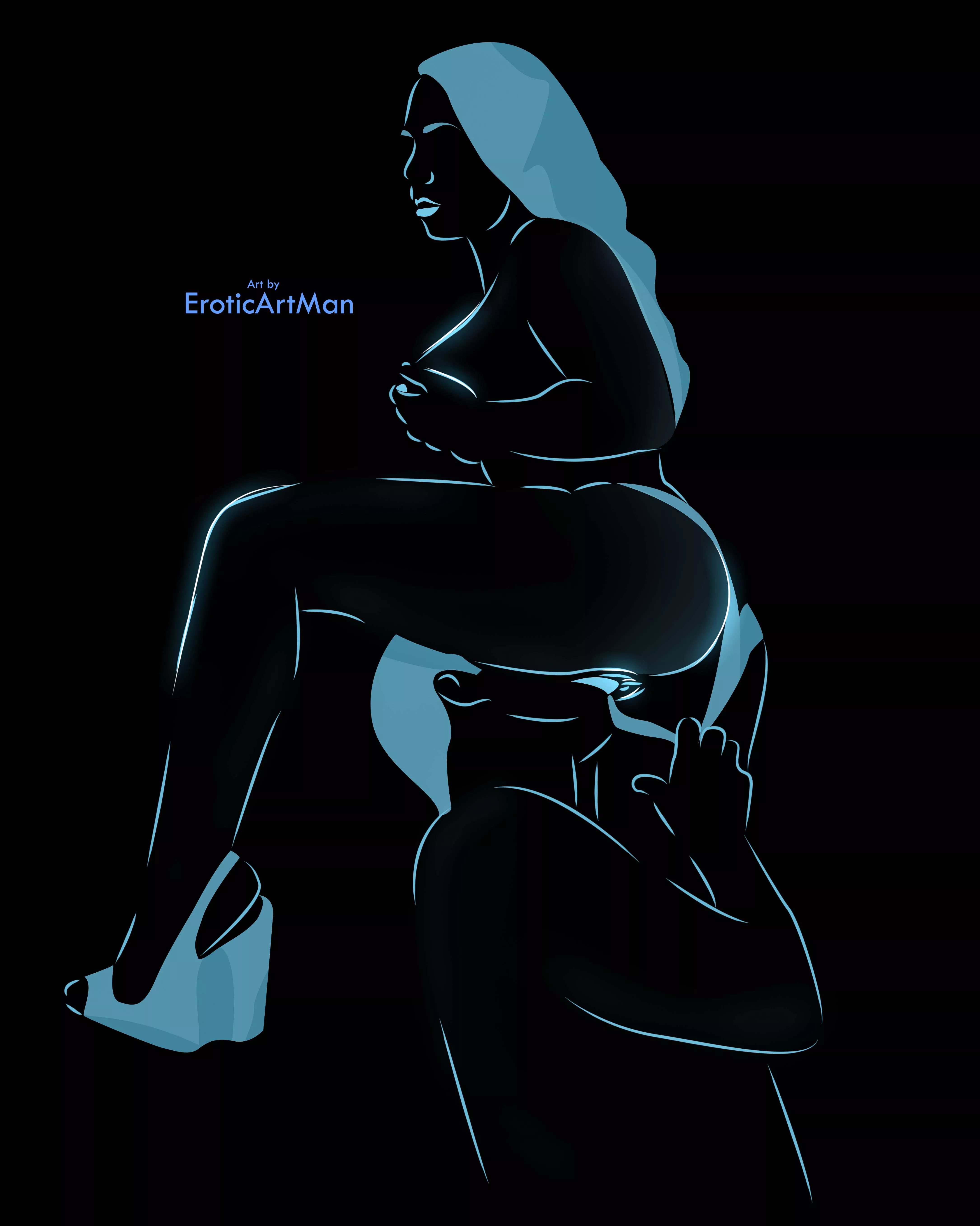 Redditor sent me a pic of him licking her wife's pussy