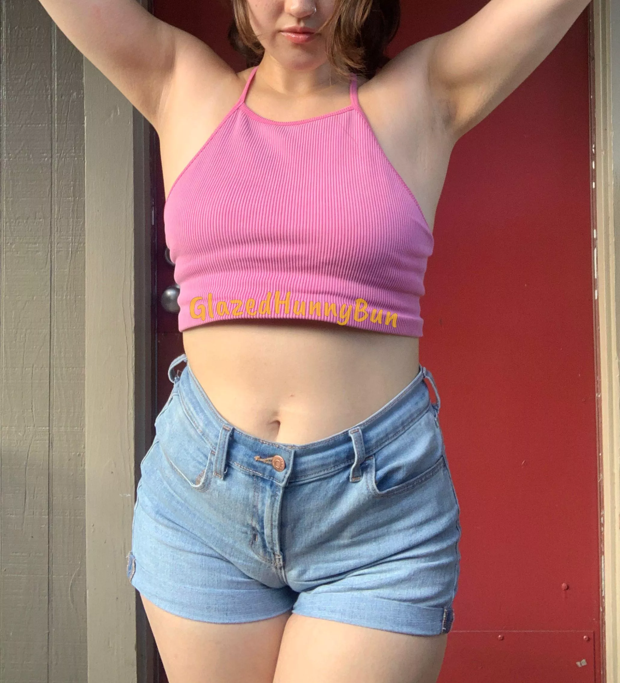 This is what happens when you don't wear panties under your shorts