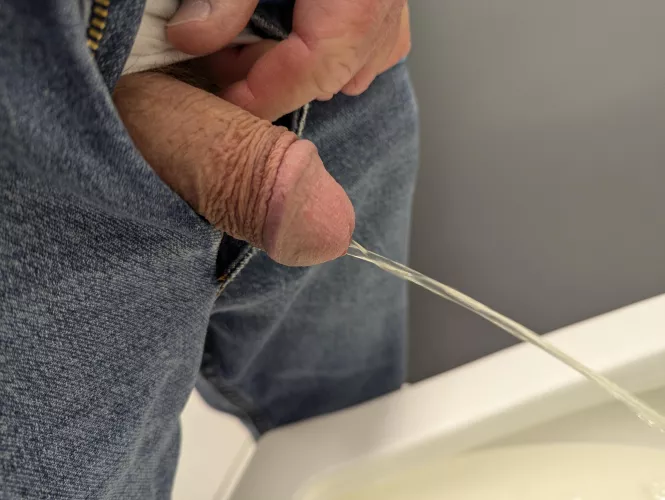 A guy watched me take the pic from the next urinal 