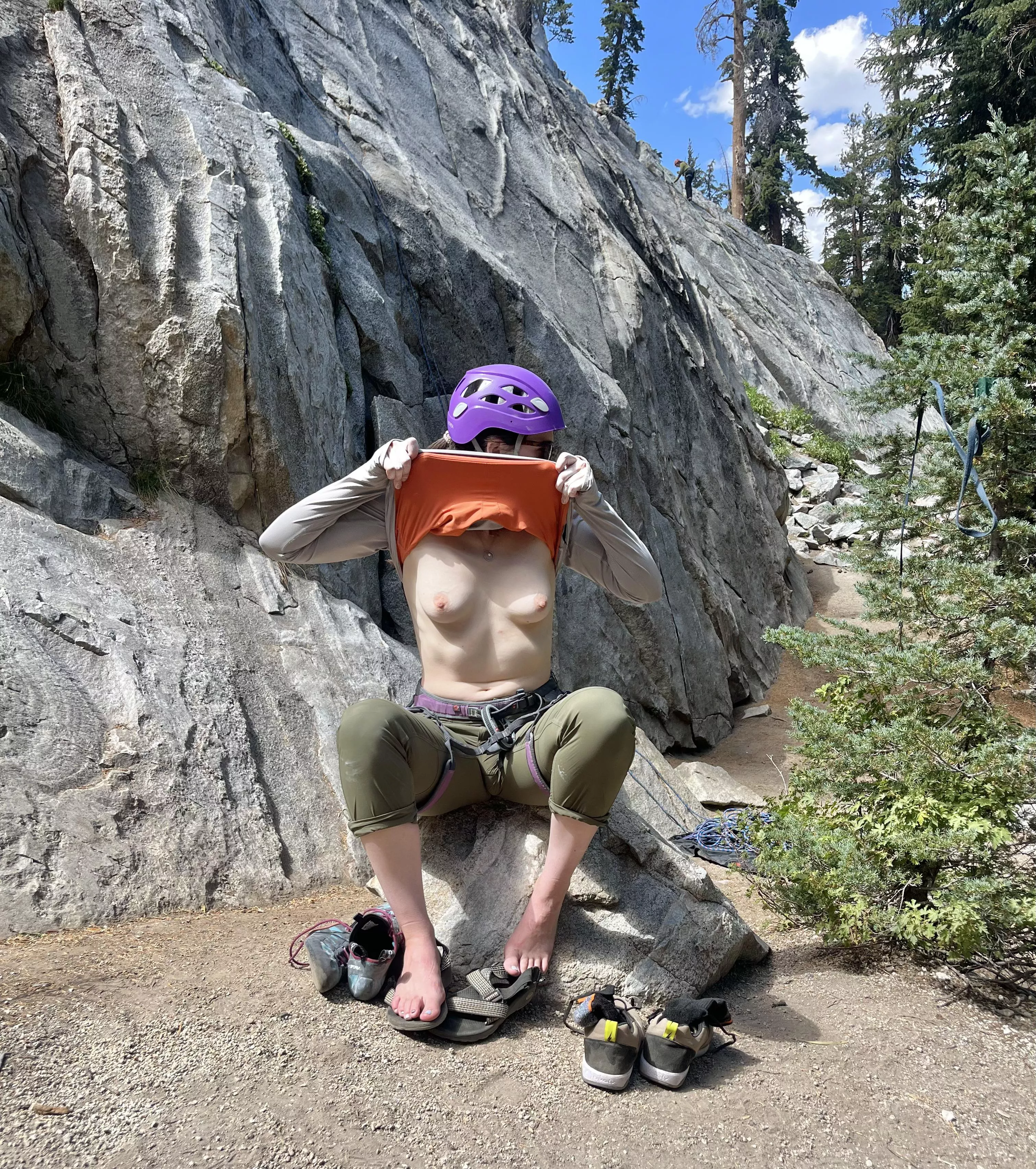 Appreciating solid granite and good jugs