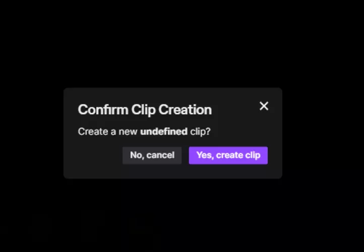 I keep getting this message on one specific channel when trying to make a clip. can anyone explain?