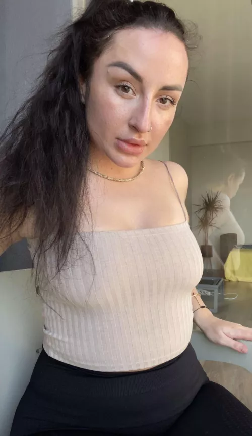 Just a petite brunette small in size but big in charm and mischief