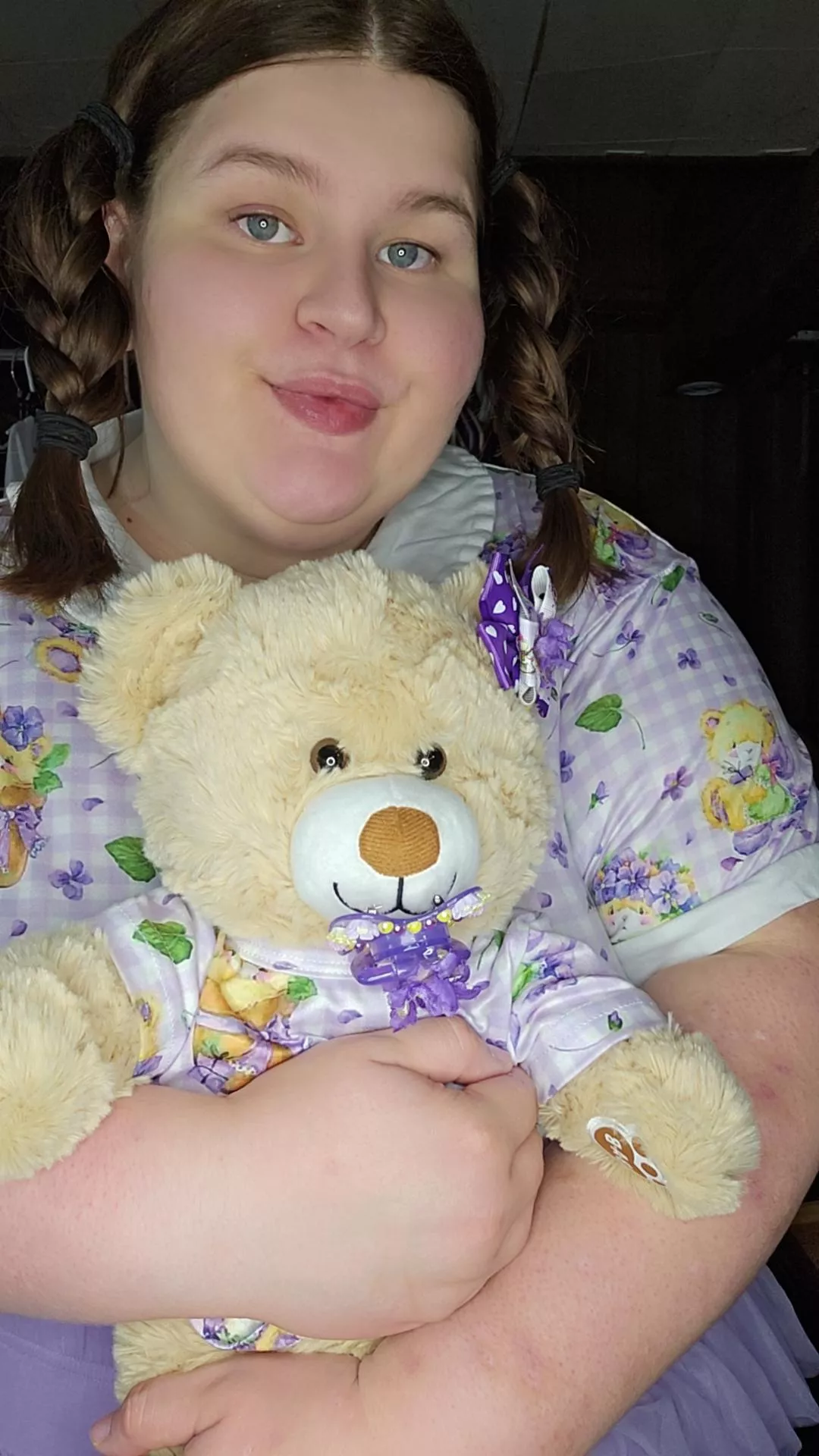 Just cuddling my teddy