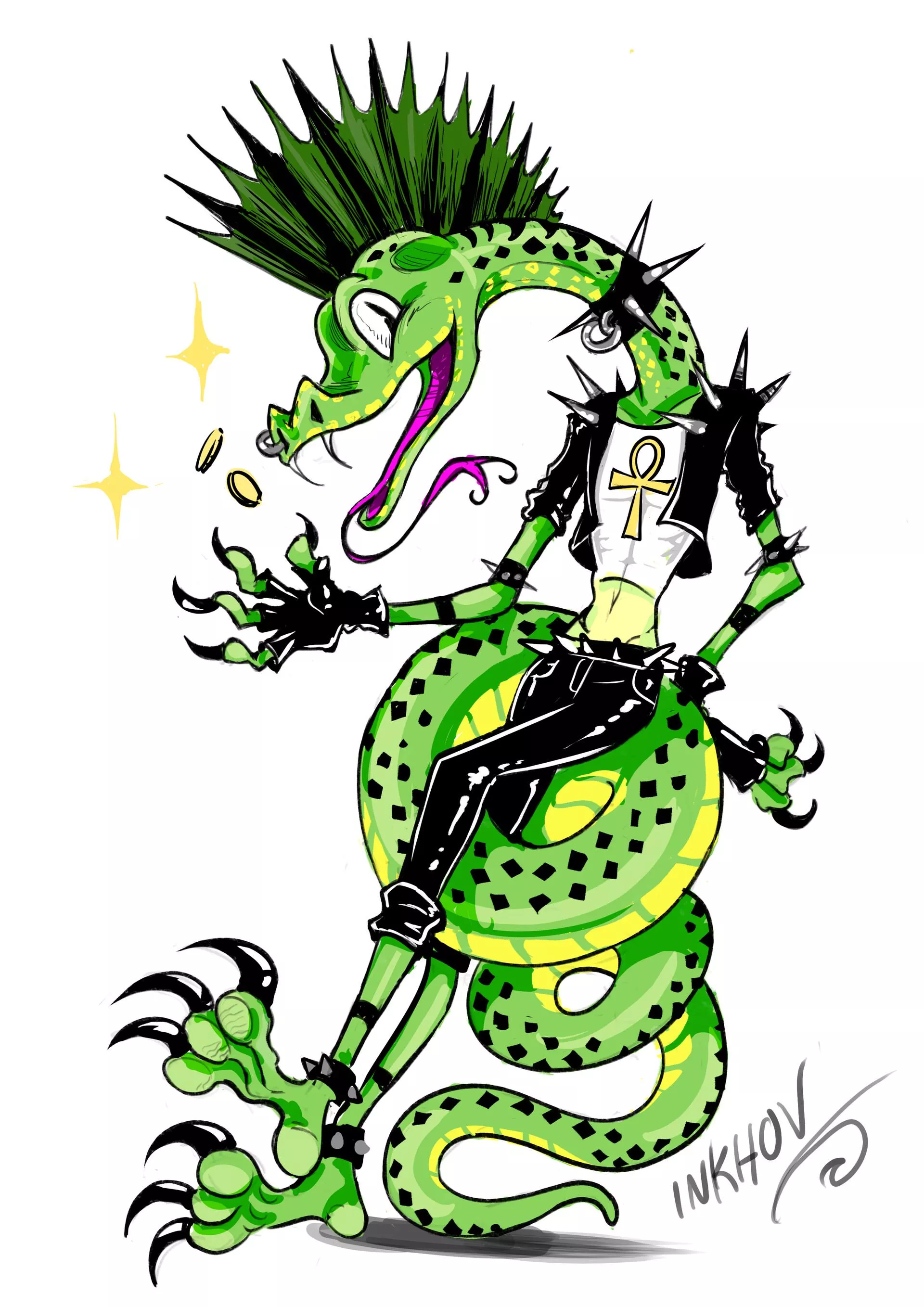 Punk Snake art by me