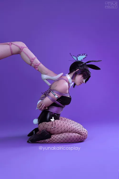 Shinobu Kocho shibari cosplay by Yuna Kairi