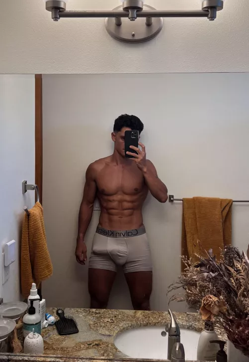 Too big to model underwear??