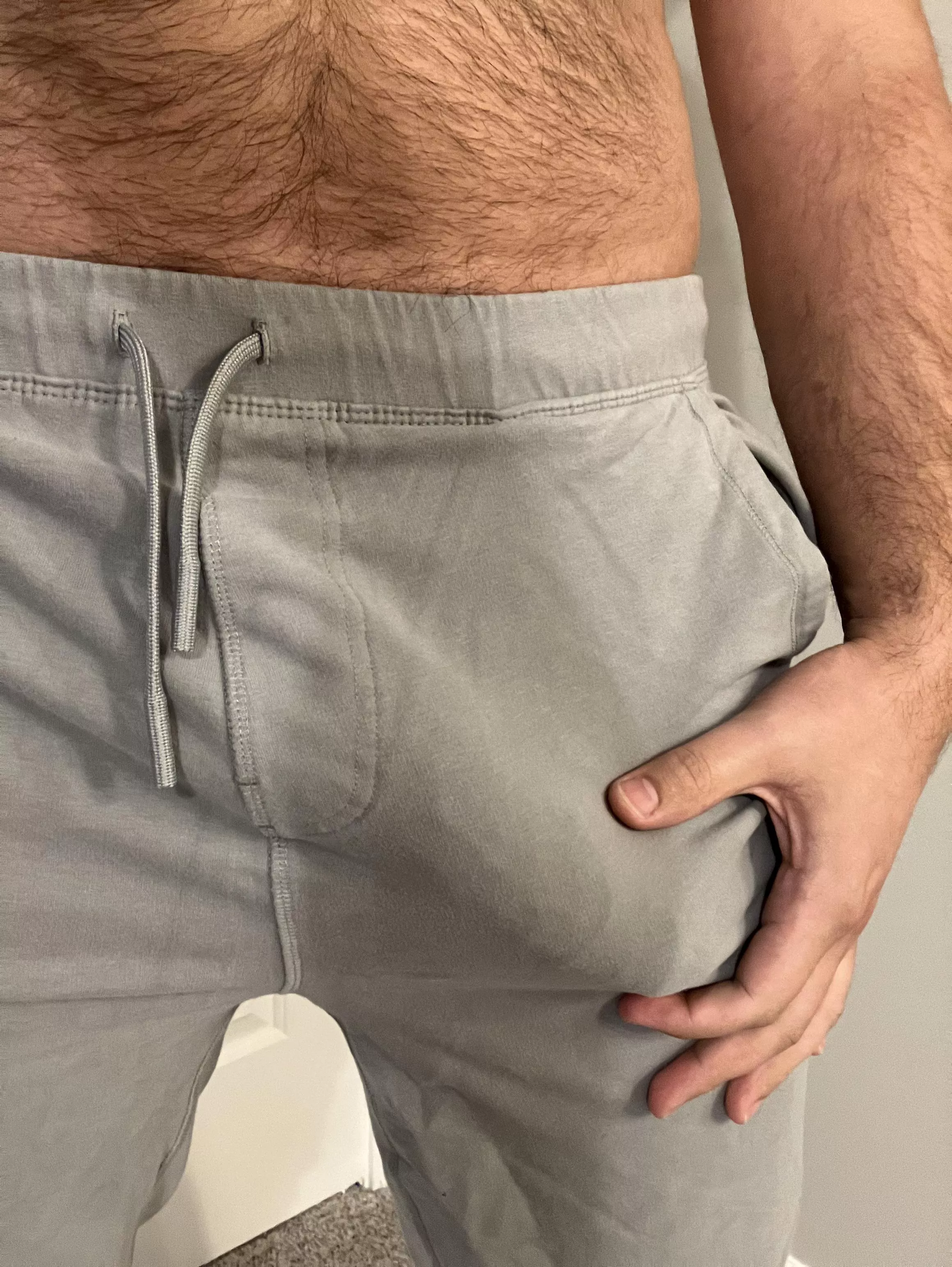 30 I heard you all like grey sweatpants 