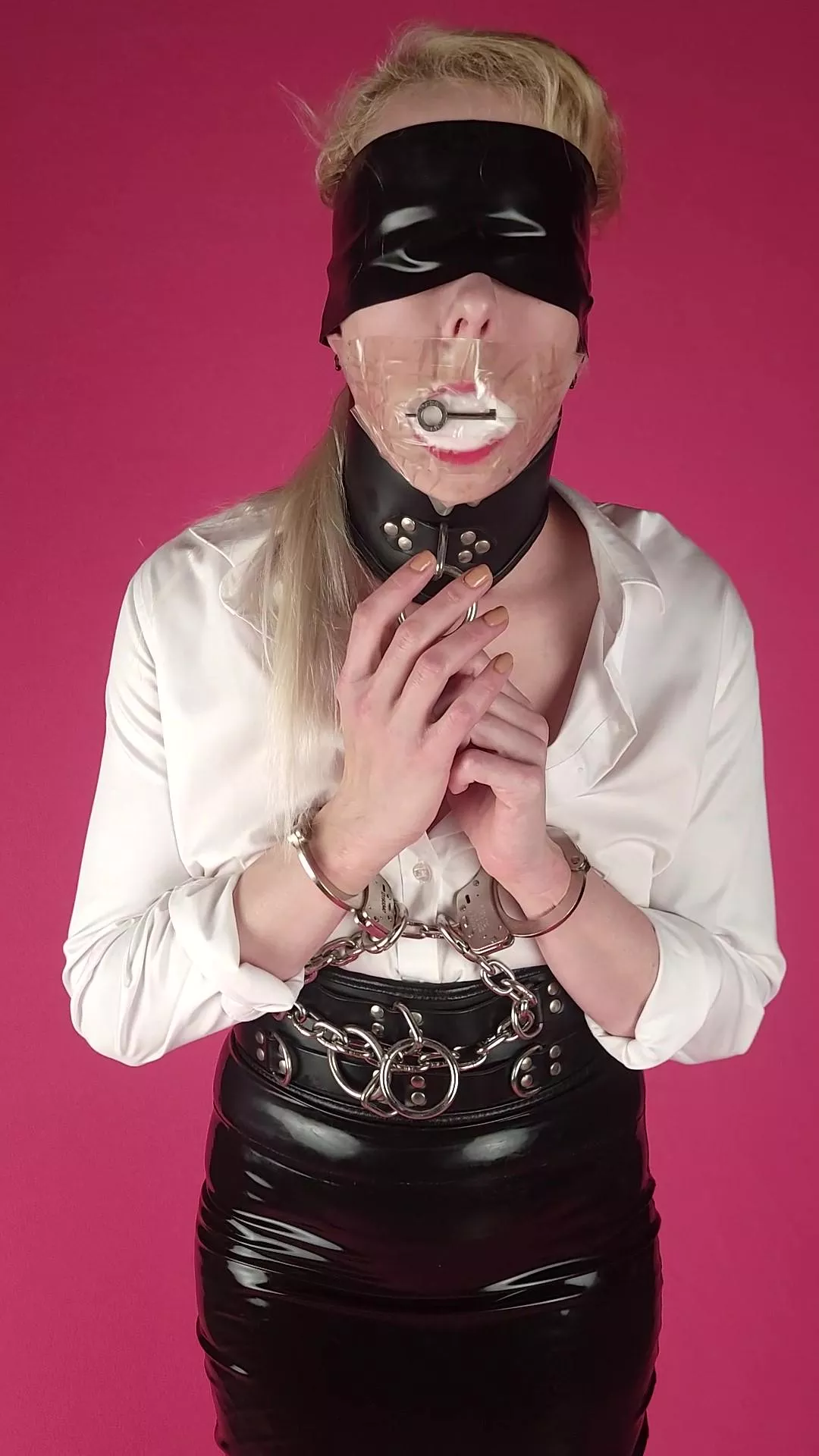 A shiny girl not going anywhere. 