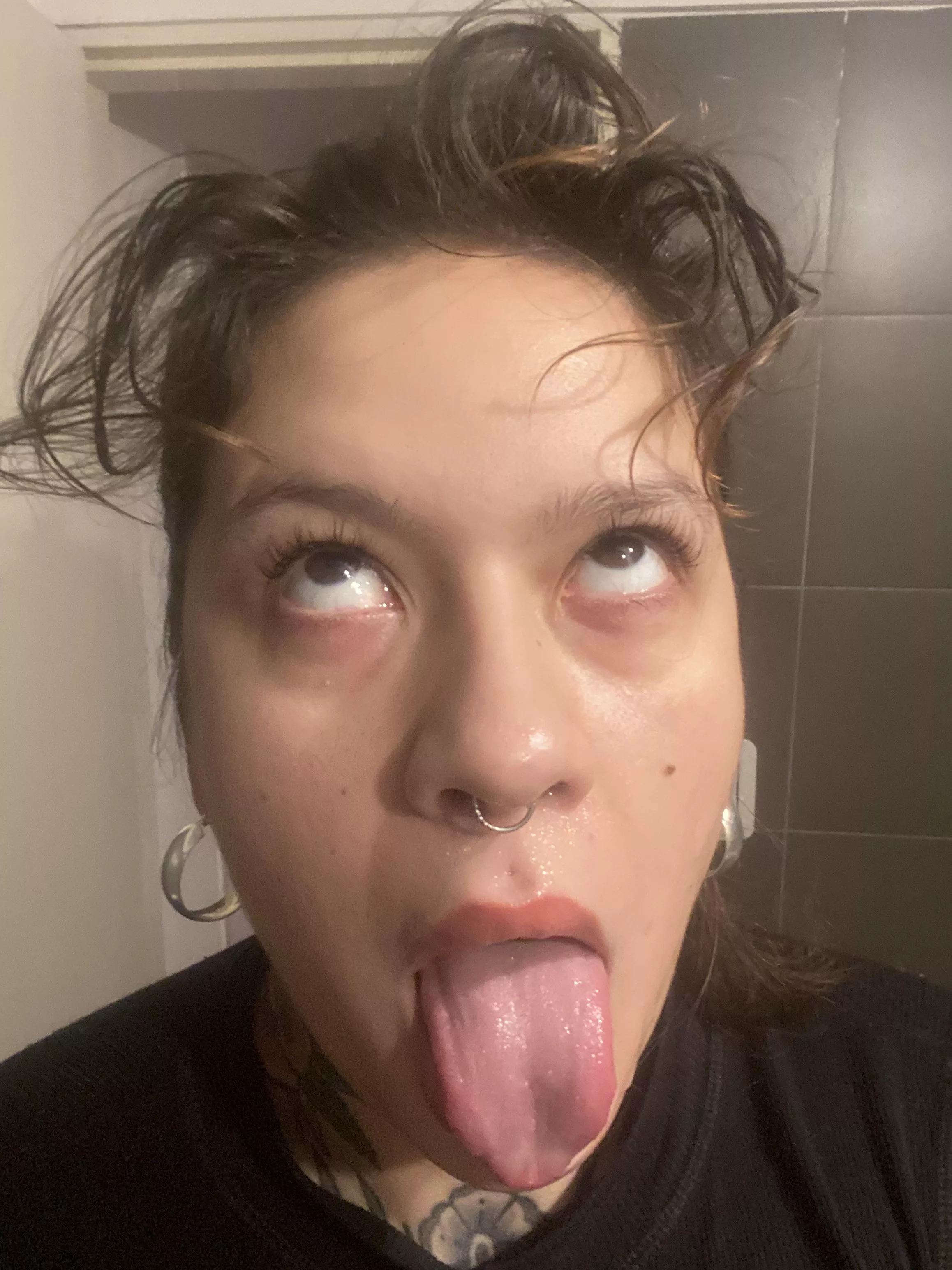 A strong blowjob leaves your hair and eyes like this