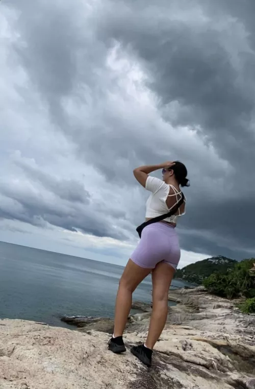 After the hall I like walks on the beach