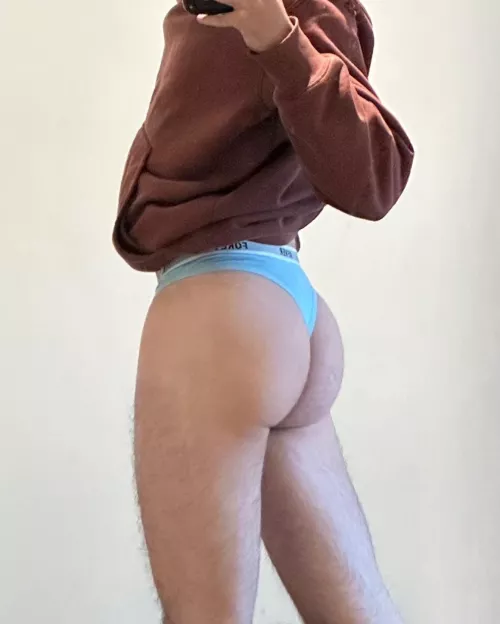 Are you leaving my thong on or taking it off?