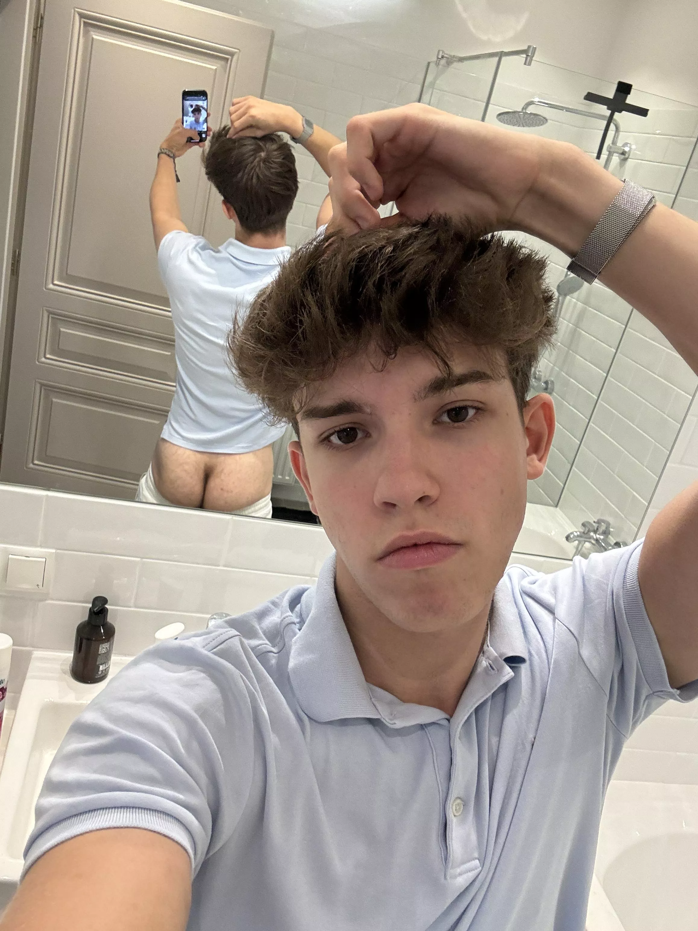 Cutie with a cute butt :)