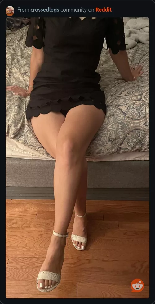 Enjoying showing off these legs on date night 