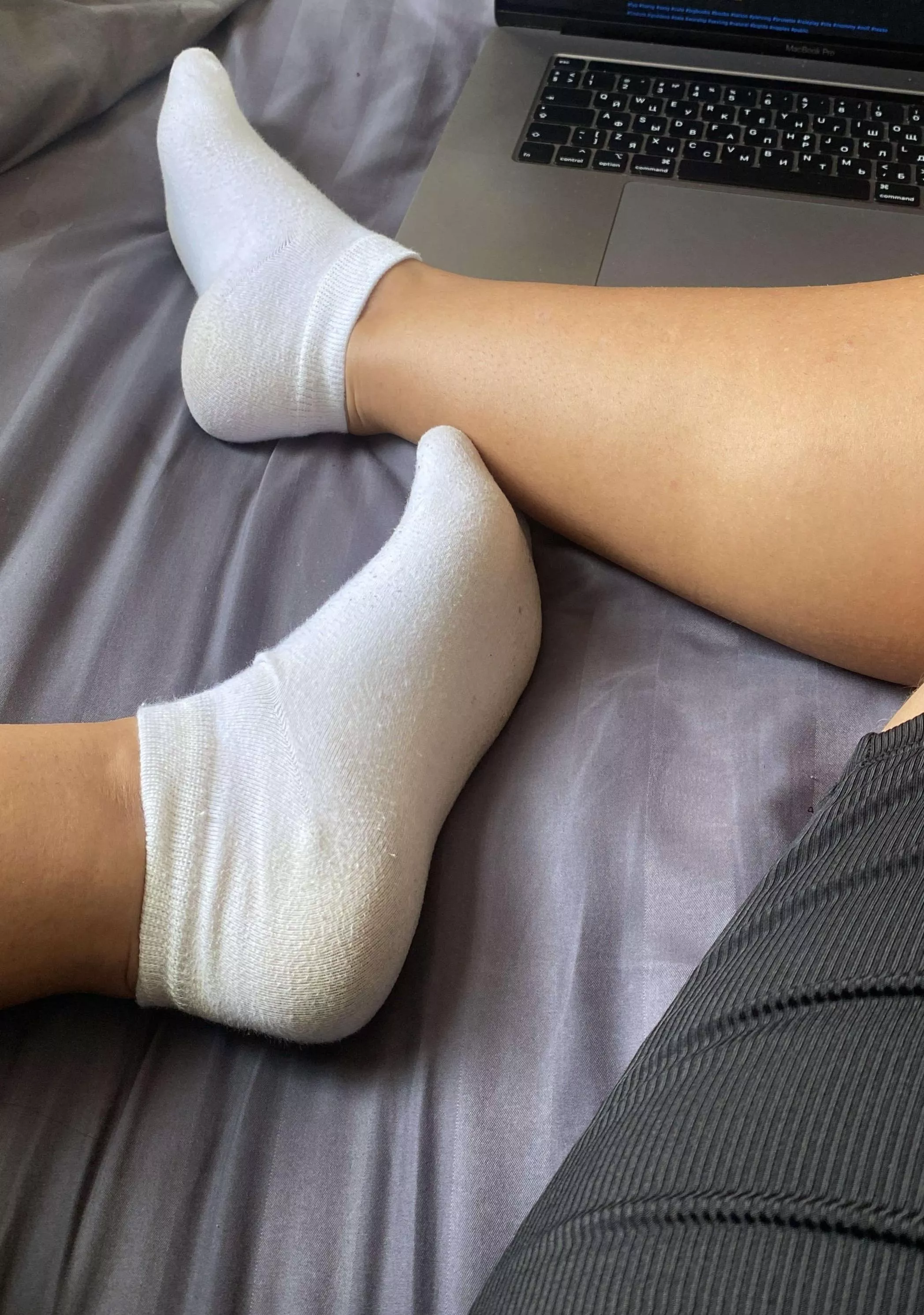 Feet in socks are beautiful