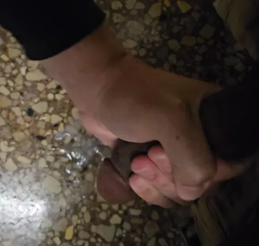 Got a good helping hand from a stranger in the next stall. I exploded! 