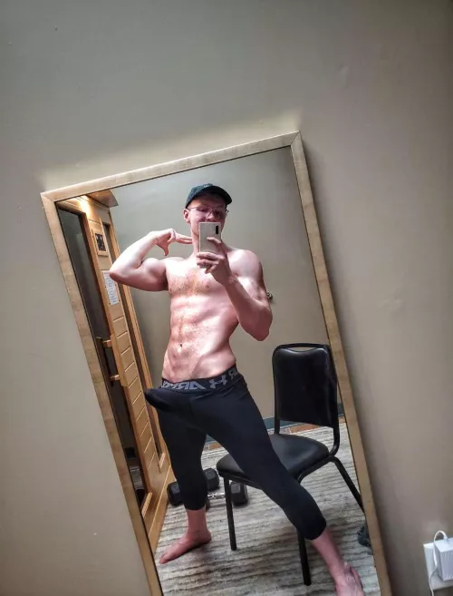 My bulge is begging to break free. 