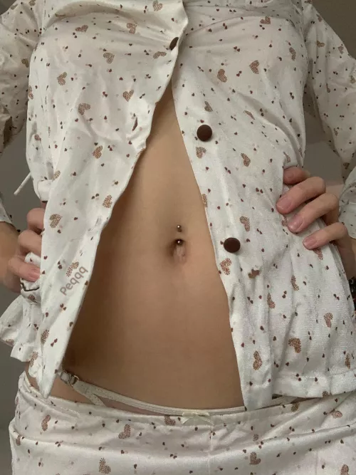 My navel peaking out of my Pjs hehe 