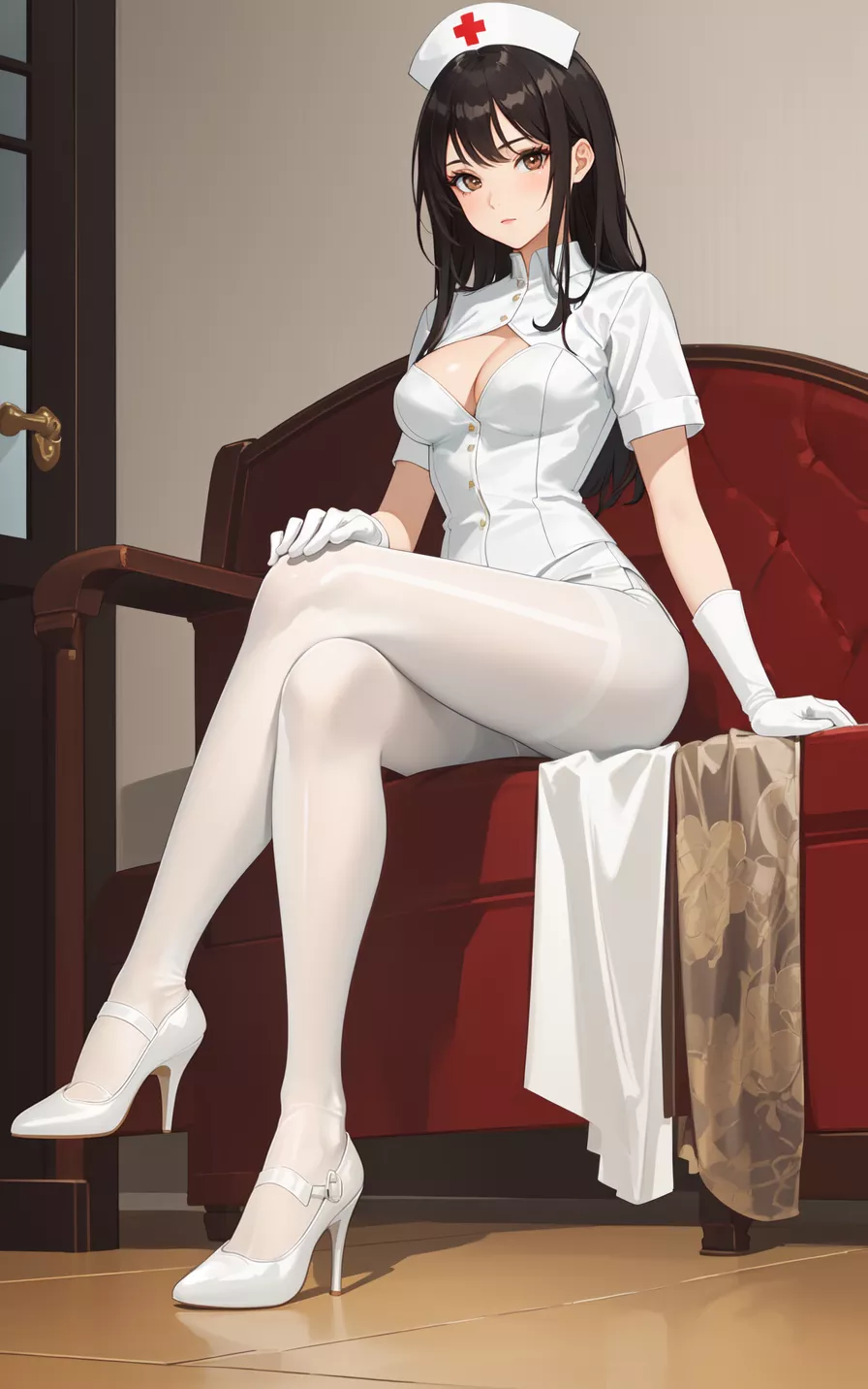Nurse Legs Crossed 