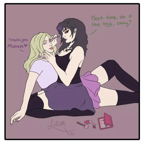 An online sub of mine commissioned a drawing of us 🥲❤️ Does this lowkey count as a face reveal?😂