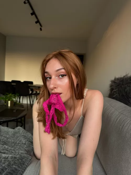 I will keep them in my mouth while you fuck me in doggy style