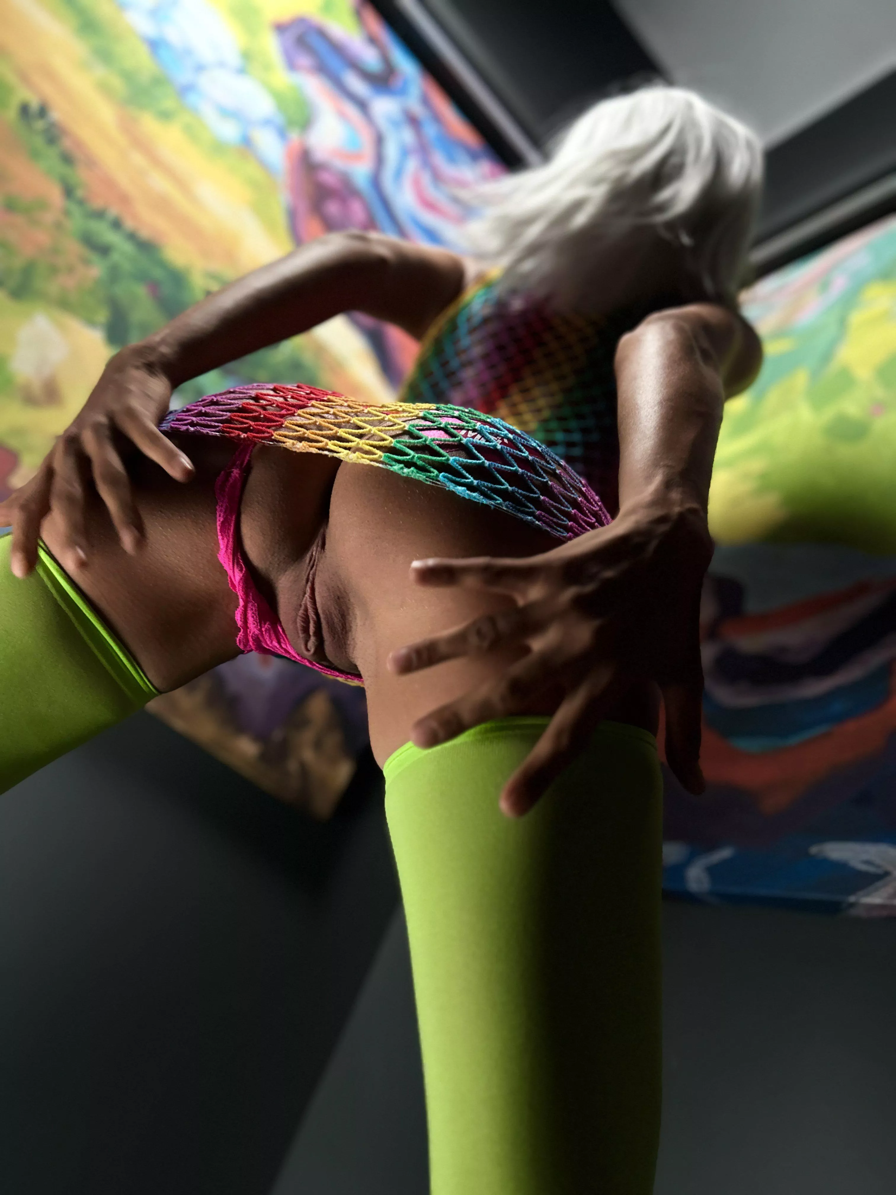 Maybe this skirt is a little too short