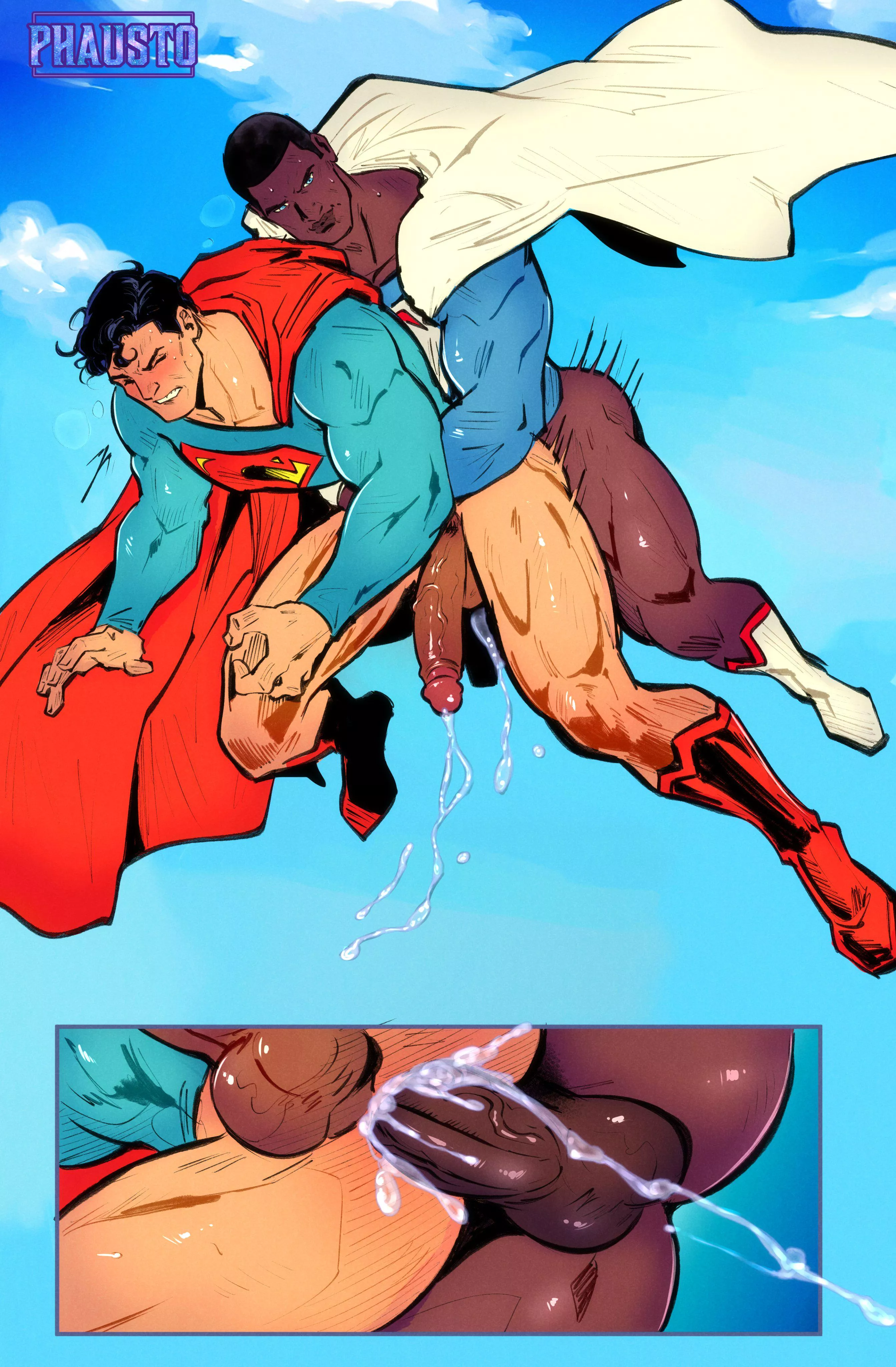 Multiverse Superman meeting (By PhaustoK) 