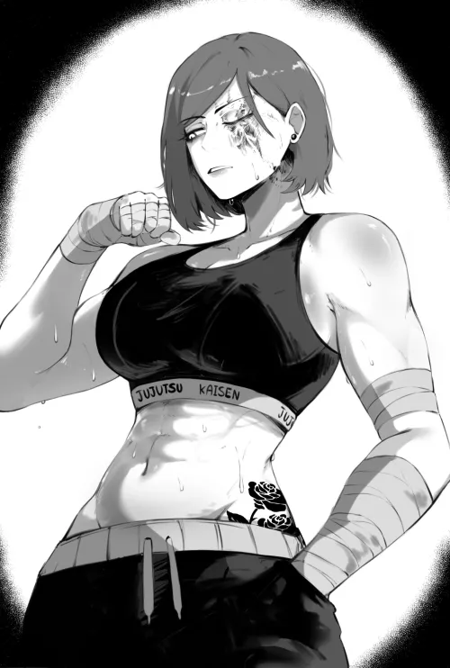 Nobara as a fighter [@masoq095]