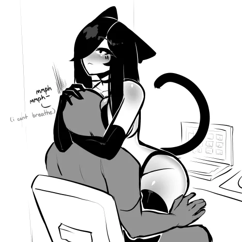 Ooooo~ I know... My Master loves titties~ Hehehe~ Surely this will get his attention for them to give me head pats... >w<