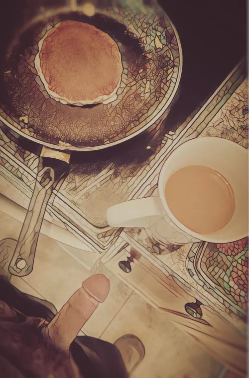 Pancakes on a Sunday, a warm and delicious feeling.  ☕️🥞☕️