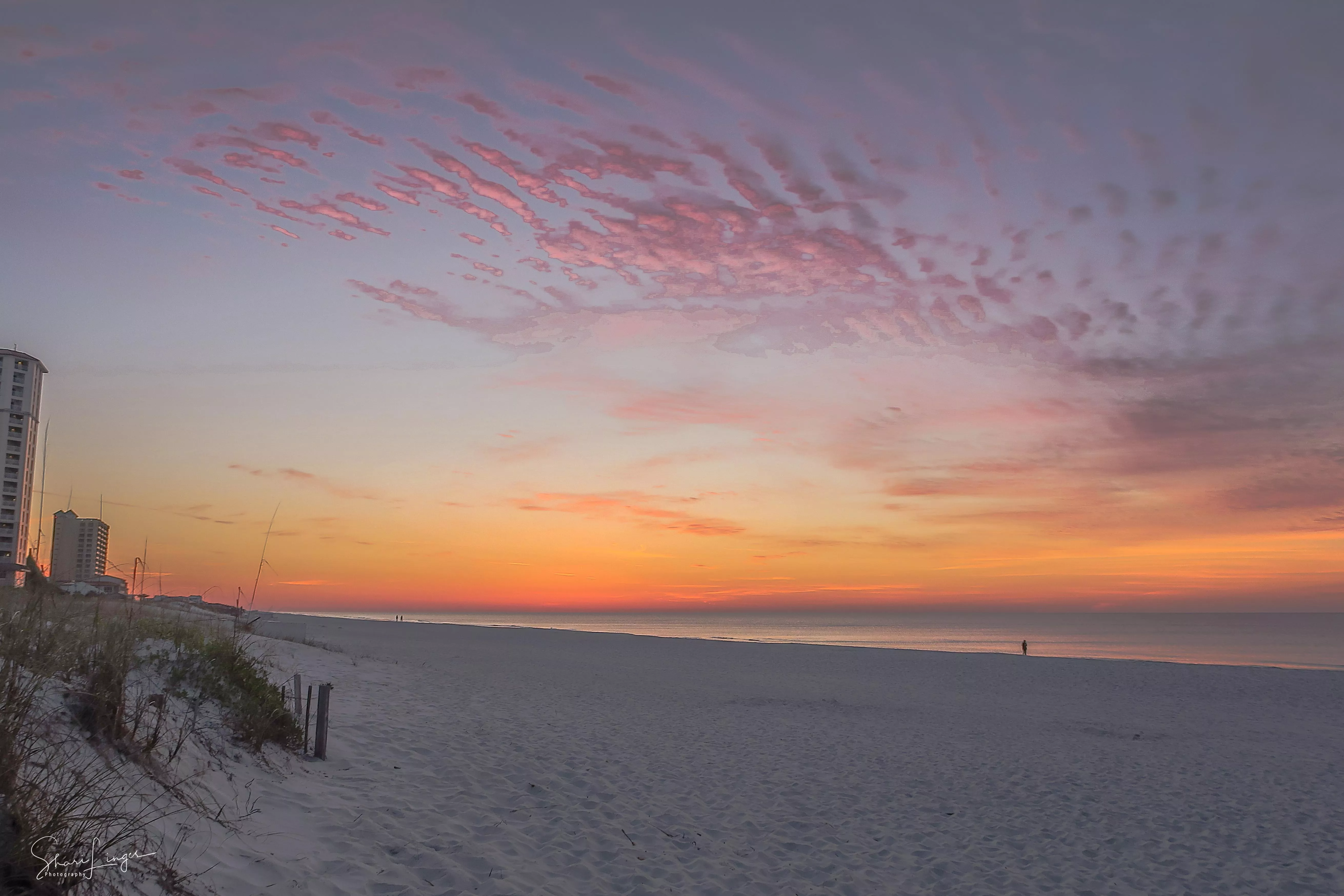 Pensacola Beach at Sunrise, Pensacola, Florida. 