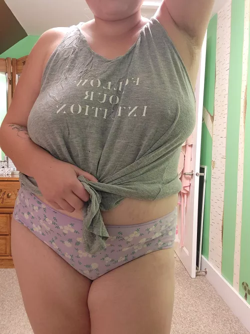 Straight out of the shower 