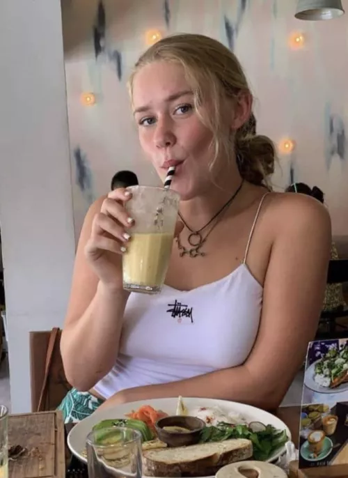 Went braless for lunch