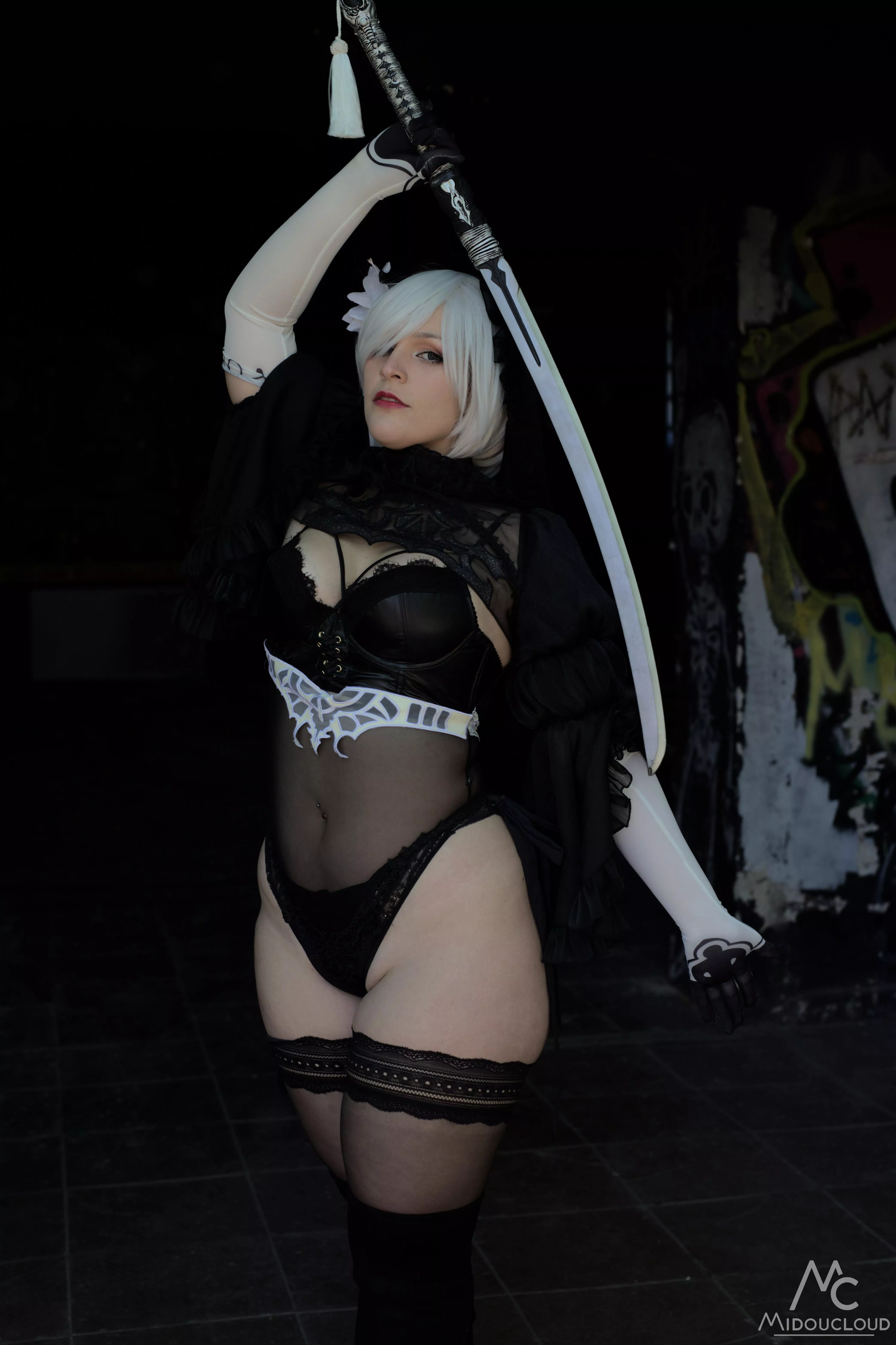 2B bride cosplay by LadyNelitza - Photo by me 