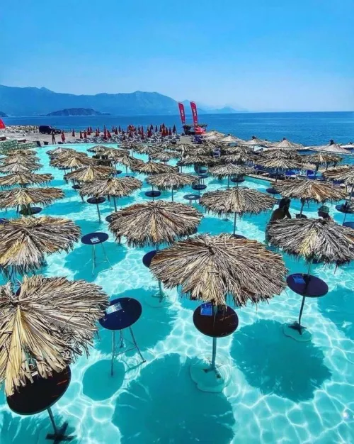 Cocktail Beach in Montenegro.