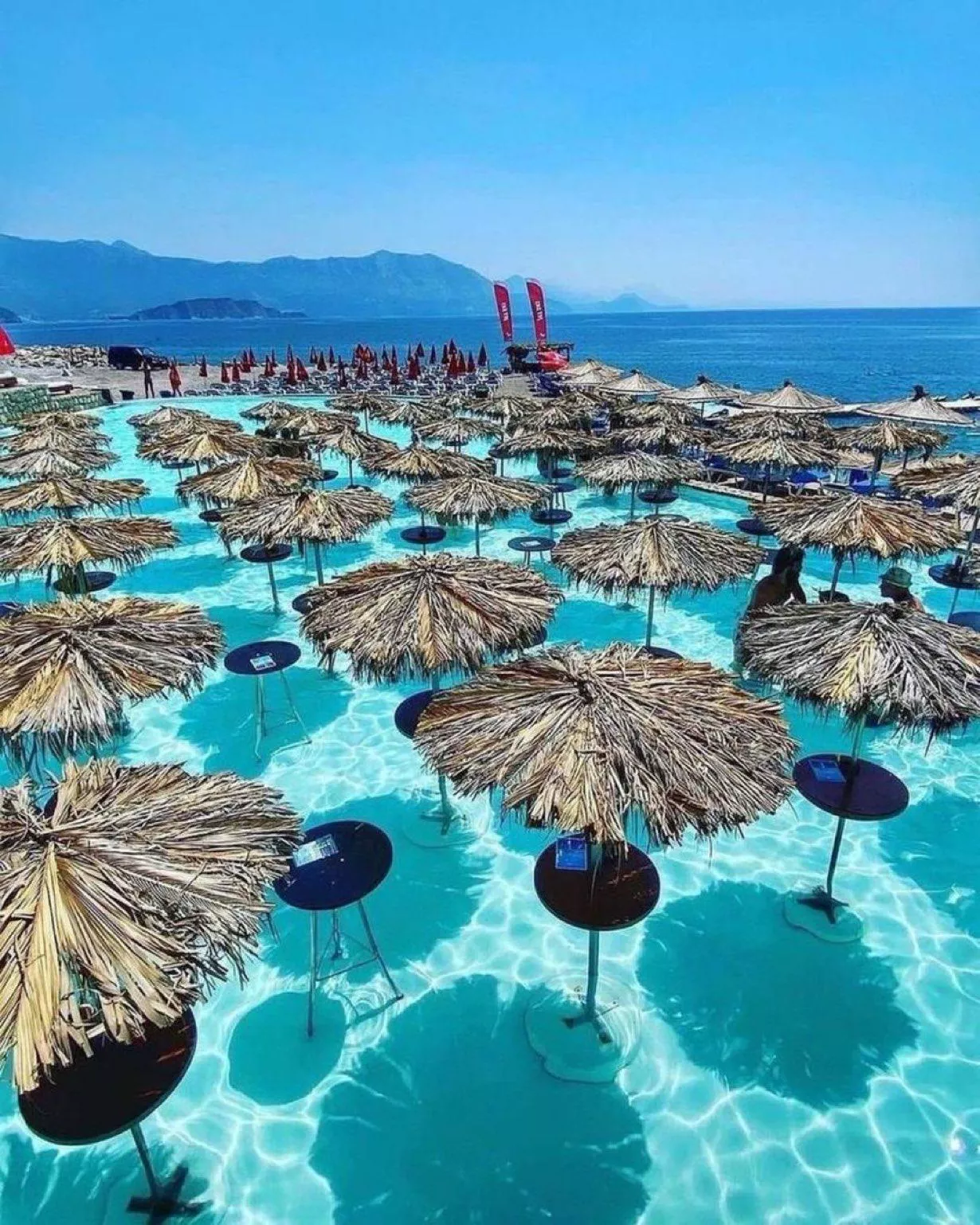 Cocktail Beach in Montenegro.