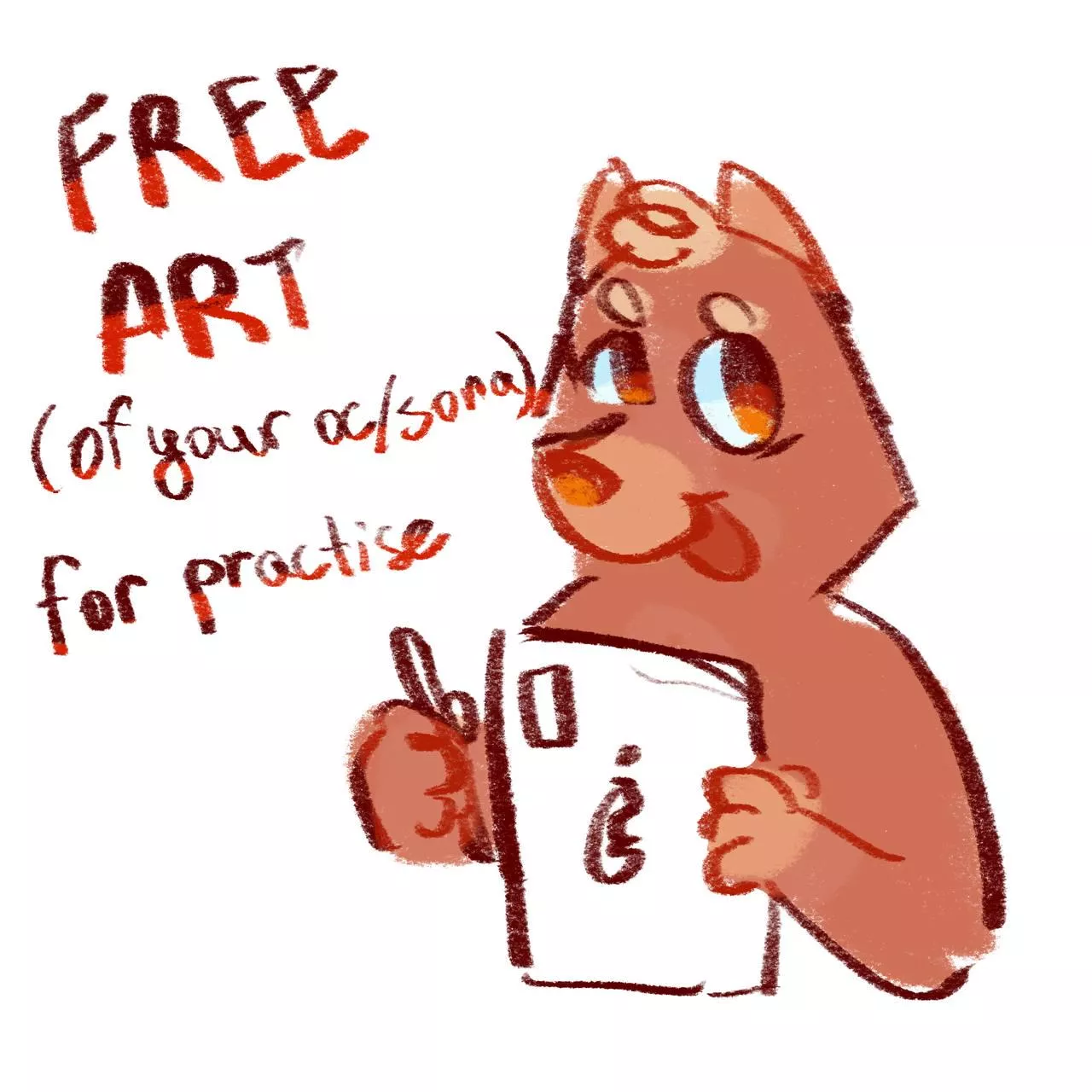Hey! I'll draw your oc for free ( mote in description)